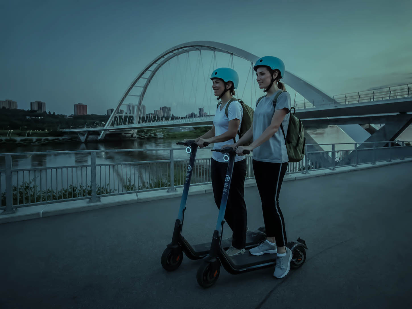 Riding e-scooters